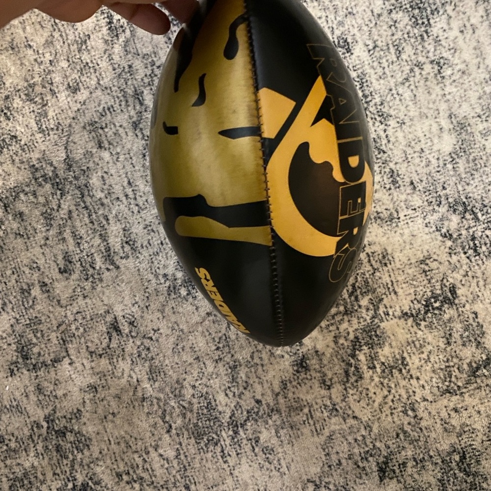 Wilson Black and Gold Oakland Raiders Football - Picture 2 of 5